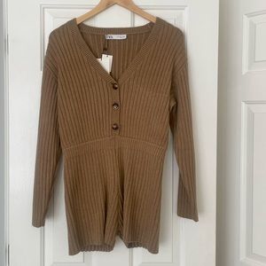 Zara Sweater Romper nwt